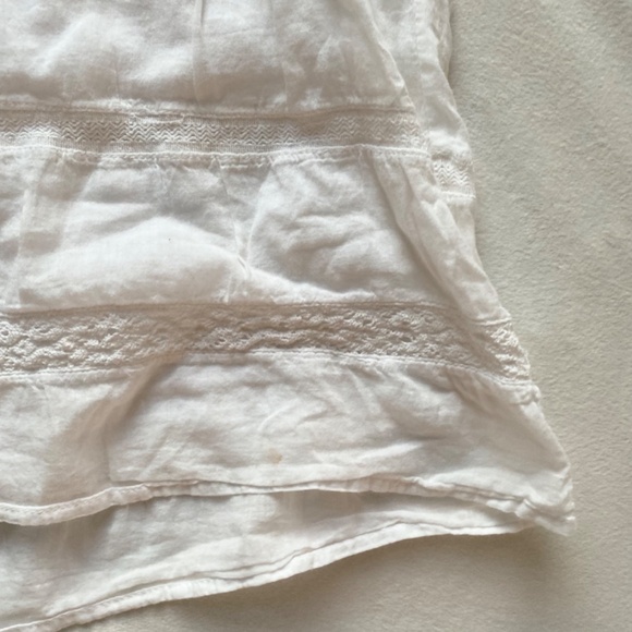 White ruffle tiered mini beachy dress - Picture 4 of 10